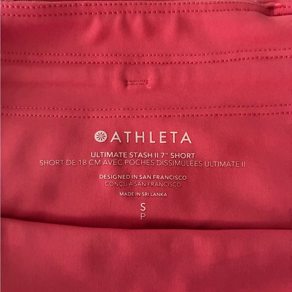 Athlete 7” ultimate stash II short peach size S - Picture 2 of 5